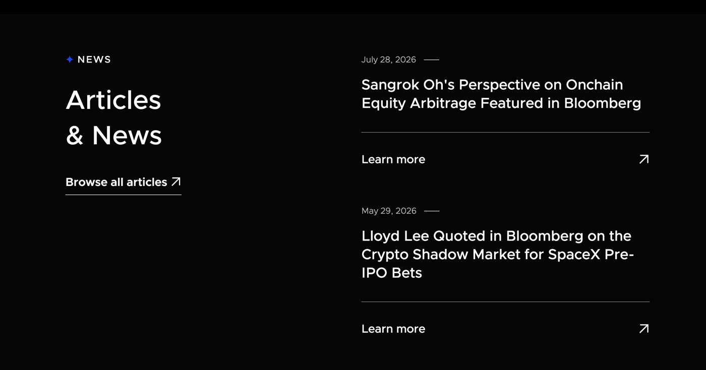 Website articles and news